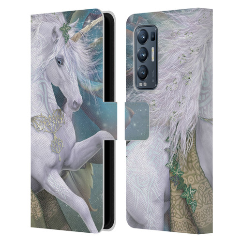 Laurie Prindle Fantasy Horse Kieran Unicorn Leather Book Wallet Case Cover For OPPO Find X3 Neo / Reno5 Pro+ 5G