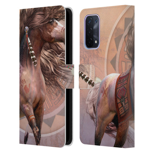 Laurie Prindle Fantasy Horse Spirit Warrior Leather Book Wallet Case Cover For OPPO A54 5G