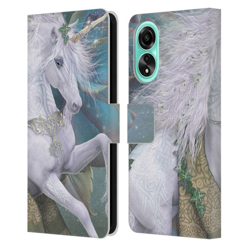 Laurie Prindle Fantasy Horse Kieran Unicorn Leather Book Wallet Case Cover For OPPO A78 5G