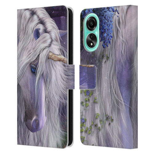 Laurie Prindle Fantasy Horse Moonlight Serenade Unicorn Leather Book Wallet Case Cover For OPPO A78 4G