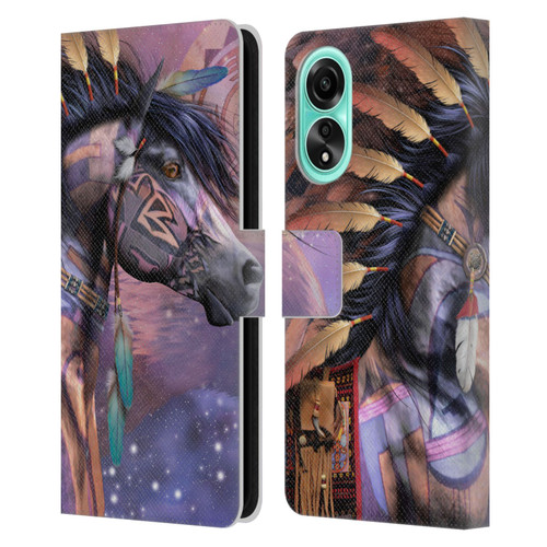 Laurie Prindle Fantasy Horse Native American Shaman Leather Book Wallet Case Cover For OPPO A78 5G