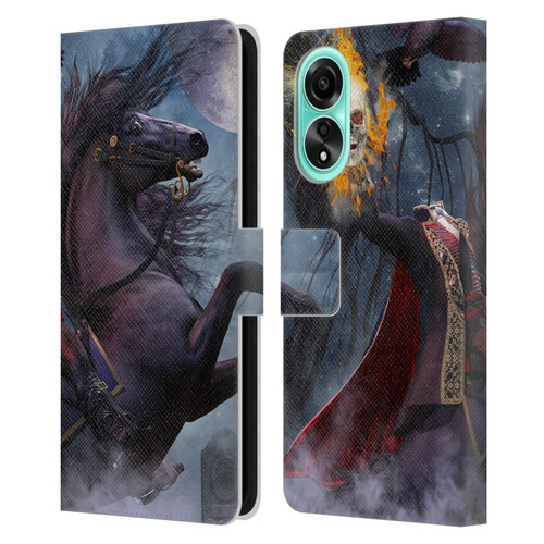 Laurie Prindle Fantasy Horse Sleepy Hollow Warrior Leather Book Wallet Case Cover For OPPO A78 5G