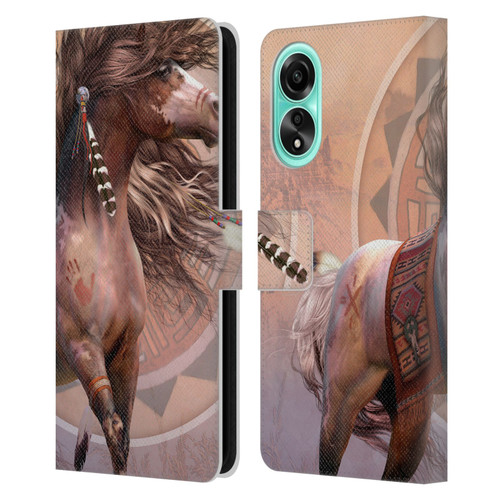 Laurie Prindle Fantasy Horse Spirit Warrior Leather Book Wallet Case Cover For OPPO A78 5G