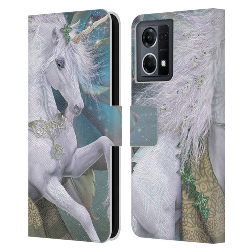 Laurie Prindle Fantasy Horse Kieran Unicorn Leather Book Wallet Case Cover For OPPO Reno8 4G