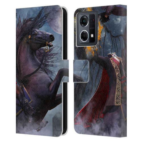 Laurie Prindle Fantasy Horse Sleepy Hollow Warrior Leather Book Wallet Case Cover For OPPO Reno8 4G