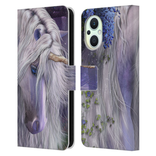 Laurie Prindle Fantasy Horse Moonlight Serenade Unicorn Leather Book Wallet Case Cover For OPPO Reno8 Lite