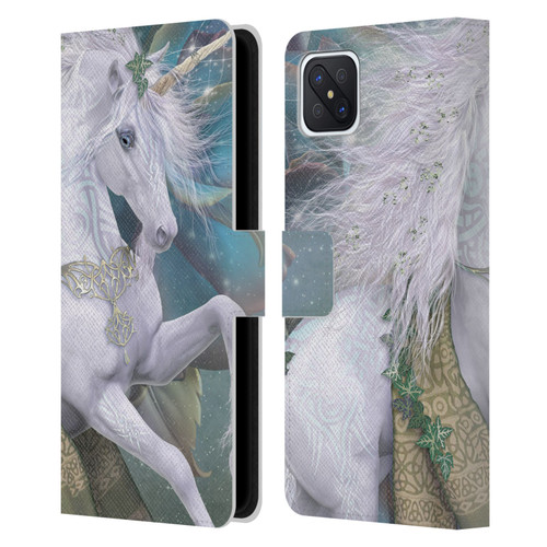 Laurie Prindle Fantasy Horse Kieran Unicorn Leather Book Wallet Case Cover For OPPO Reno4 Z 5G