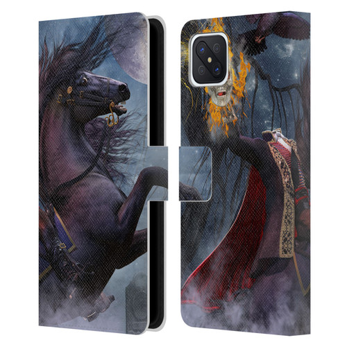 Laurie Prindle Fantasy Horse Sleepy Hollow Warrior Leather Book Wallet Case Cover For OPPO Reno4 Z 5G