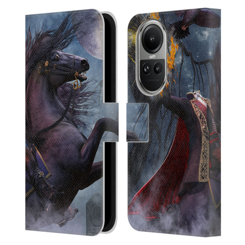 Laurie Prindle Fantasy Horse Sleepy Hollow Warrior Leather Book Wallet Case Cover For OPPO Reno10 5G / Reno10 Pro 5G