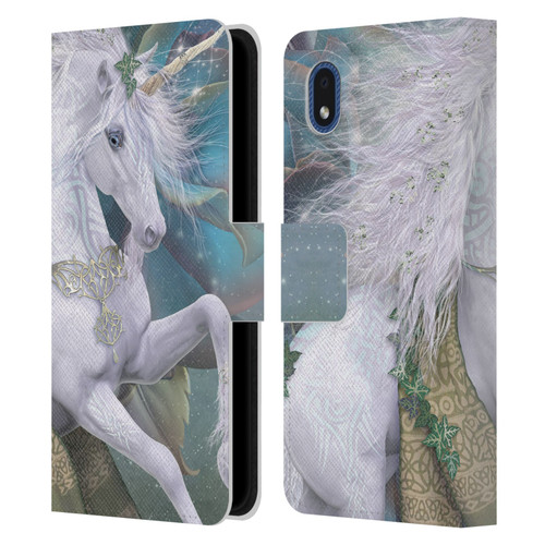 Laurie Prindle Fantasy Horse Kieran Unicorn Leather Book Wallet Case Cover For Samsung Galaxy A01 Core (2020)
