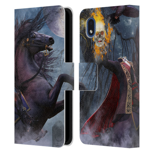 Laurie Prindle Fantasy Horse Sleepy Hollow Warrior Leather Book Wallet Case Cover For Samsung Galaxy A01 Core (2020)