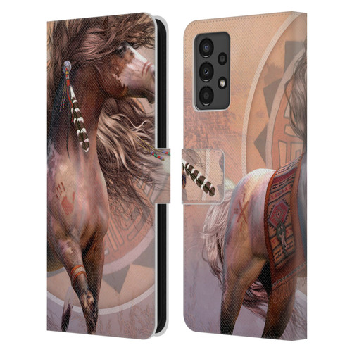 Laurie Prindle Fantasy Horse Spirit Warrior Leather Book Wallet Case Cover For Samsung Galaxy A13 (2022)