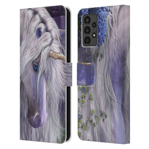 Laurie Prindle Fantasy Horse Moonlight Serenade Unicorn Leather Book Wallet Case Cover For Samsung Galaxy A13 (2022)