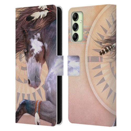 Laurie Prindle Fantasy Horse Native Spirit Leather Book Wallet Case Cover For Samsung Galaxy A14 5G