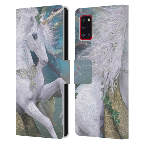 Laurie Prindle Fantasy Horse Kieran Unicorn Leather Book Wallet Case Cover For Samsung Galaxy A31 (2020)