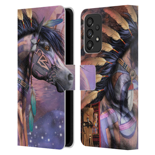 Laurie Prindle Fantasy Horse Native American Shaman Leather Book Wallet Case Cover For Samsung Galaxy A33 5G (2022)