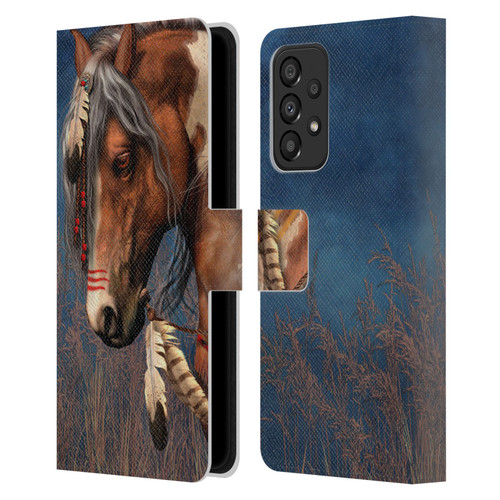 Laurie Prindle Fantasy Horse Native American War Pony Leather Book Wallet Case Cover For Samsung Galaxy A33 5G (2022)