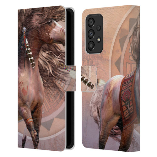 Laurie Prindle Fantasy Horse Spirit Warrior Leather Book Wallet Case Cover For Samsung Galaxy A33 5G (2022)