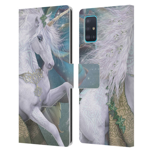 Laurie Prindle Fantasy Horse Kieran Unicorn Leather Book Wallet Case Cover For Samsung Galaxy A51 (2019)