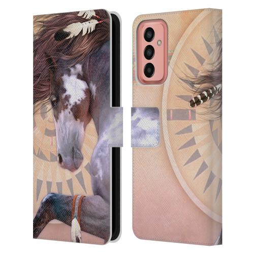 Laurie Prindle Fantasy Horse Native Spirit Leather Book Wallet Case Cover For Samsung Galaxy M13 (2022)