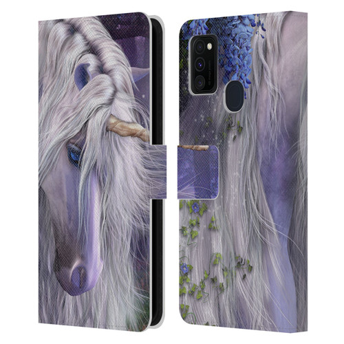 Laurie Prindle Fantasy Horse Moonlight Serenade Unicorn Leather Book Wallet Case Cover For Samsung Galaxy M30s (2019)/M21 (2020)
