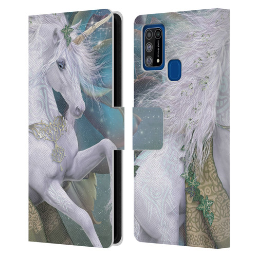 Laurie Prindle Fantasy Horse Kieran Unicorn Leather Book Wallet Case Cover For Samsung Galaxy M31 (2020)