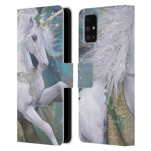 Laurie Prindle Fantasy Horse Kieran Unicorn Leather Book Wallet Case Cover For Samsung Galaxy M31s (2020)