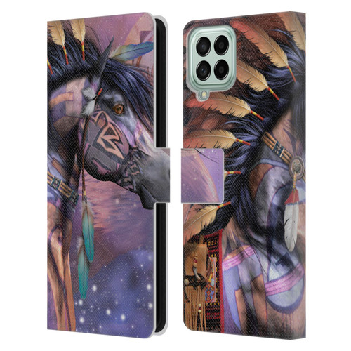 Laurie Prindle Fantasy Horse Native American Shaman Leather Book Wallet Case Cover For Samsung Galaxy M33 (2022)