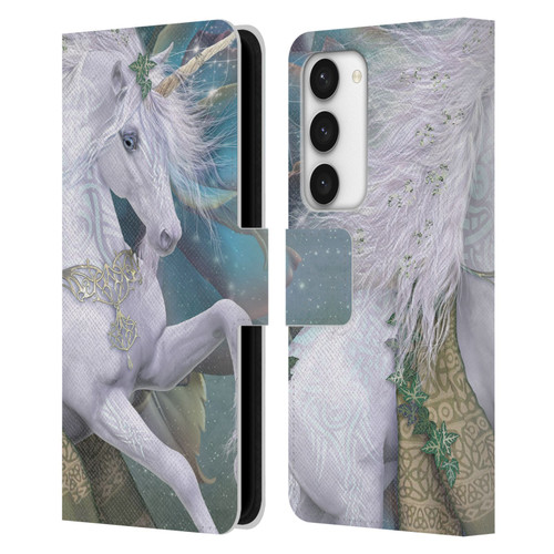 Laurie Prindle Fantasy Horse Kieran Unicorn Leather Book Wallet Case Cover For Samsung Galaxy S23 5G