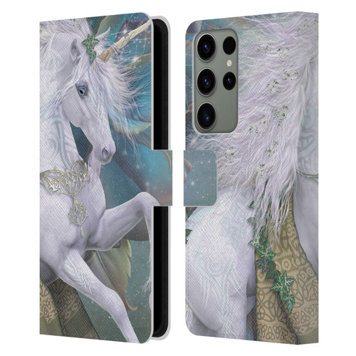 Laurie Prindle Fantasy Horse Kieran Unicorn Leather Book Wallet Case Cover For Samsung Galaxy S23 Ultra 5G