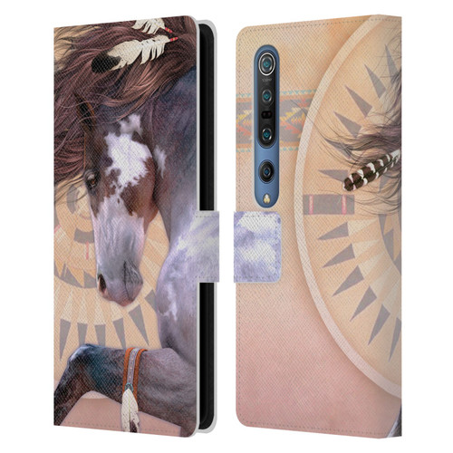 Laurie Prindle Fantasy Horse Native Spirit Leather Book Wallet Case Cover For Xiaomi Mi 10 5G / Mi 10 Pro 5G