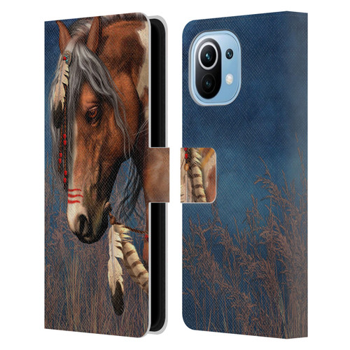 Laurie Prindle Fantasy Horse Native American War Pony Leather Book Wallet Case Cover For Xiaomi Mi 11
