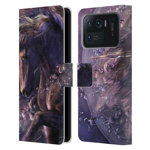 Laurie Prindle Fantasy Horse Chimera Black Rose Unicorn Leather Book Wallet Case Cover For Xiaomi Mi 11 Ultra