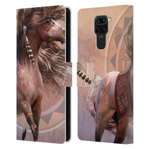 Laurie Prindle Fantasy Horse Spirit Warrior Leather Book Wallet Case Cover For Xiaomi Redmi Note 9 / Redmi 10X 4G