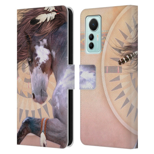 Laurie Prindle Fantasy Horse Native Spirit Leather Book Wallet Case Cover For Xiaomi 12 Lite