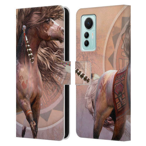 Laurie Prindle Fantasy Horse Spirit Warrior Leather Book Wallet Case Cover For Xiaomi 12 Lite