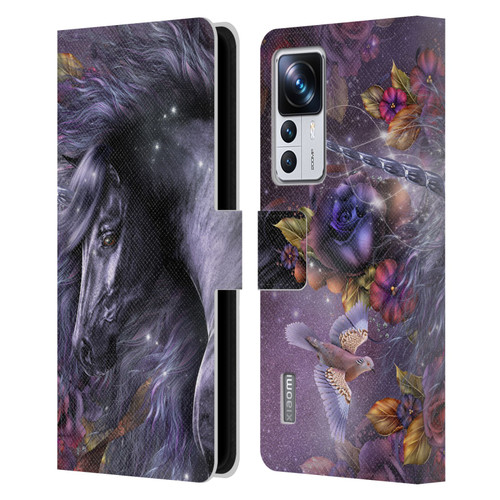 Laurie Prindle Fantasy Horse Blue Rose Unicorn Leather Book Wallet Case Cover For Xiaomi 12T Pro