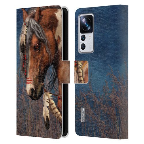 Laurie Prindle Fantasy Horse Native American War Pony Leather Book Wallet Case Cover For Xiaomi 12T Pro