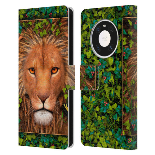 Laurie Prindle Lion Return Of The King Leather Book Wallet Case Cover For Huawei Mate 40 Pro 5G