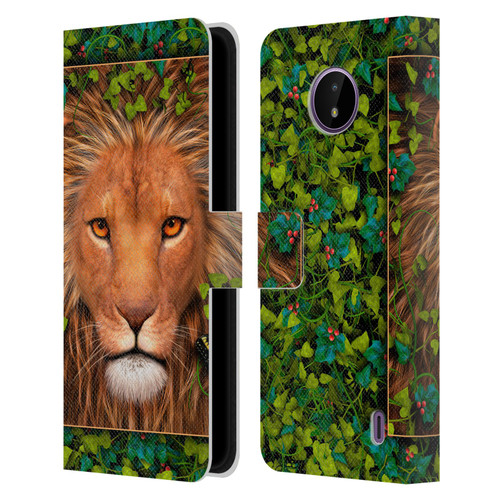 Laurie Prindle Lion Return Of The King Leather Book Wallet Case Cover For Nokia C10 / C20