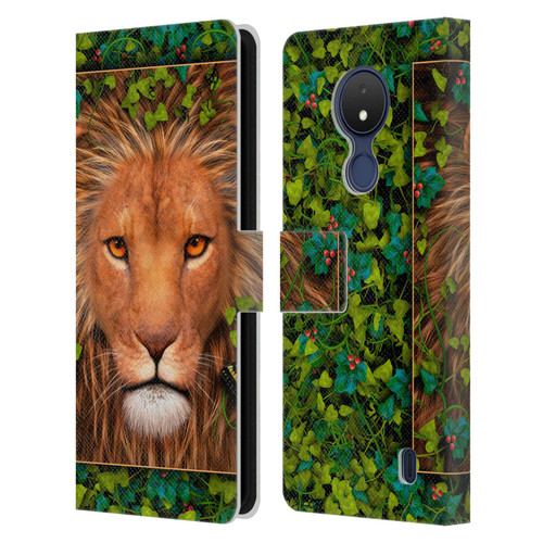 Laurie Prindle Lion Return Of The King Leather Book Wallet Case Cover For Nokia C21