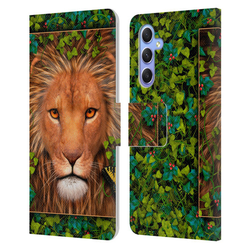 Laurie Prindle Lion Return Of The King Leather Book Wallet Case Cover For Samsung Galaxy A34 5G