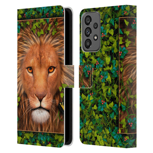 Laurie Prindle Lion Return Of The King Leather Book Wallet Case Cover For Samsung Galaxy A73 5G (2022)