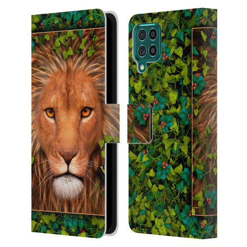 Laurie Prindle Lion Return Of The King Leather Book Wallet Case Cover For Samsung Galaxy F62 (2021)