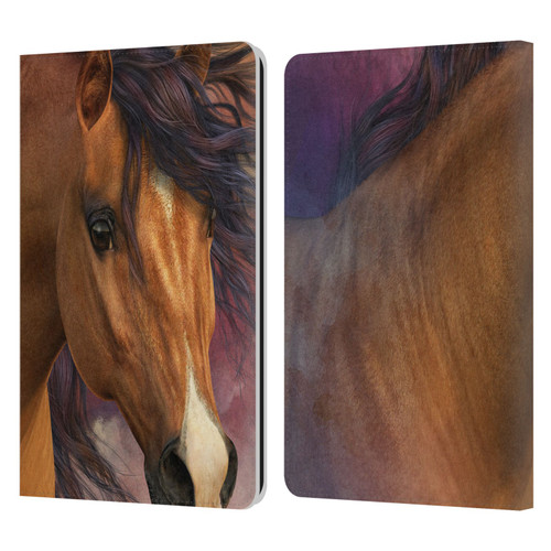 Laurie Prindle Western Stallion Flash Leather Book Wallet Case Cover For Amazon Kindle Paperwhite 1 / 2 / 3