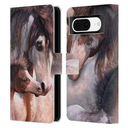 Laurie Prindle Western Stallion Generations Leather Book Wallet Case Cover For Google Pixel 8