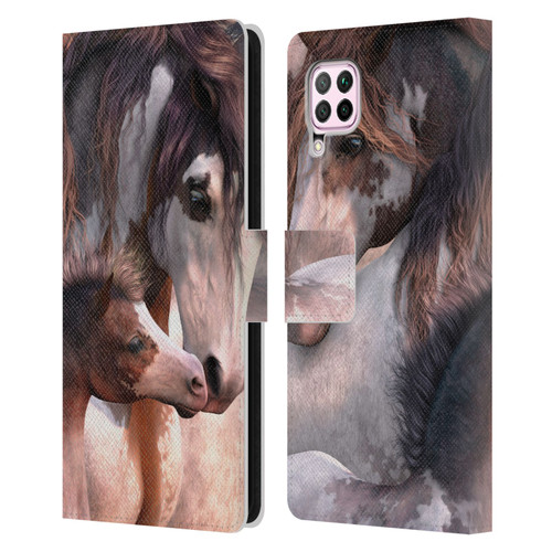 Laurie Prindle Western Stallion Generations Leather Book Wallet Case Cover For Huawei Nova 6 SE / P40 Lite