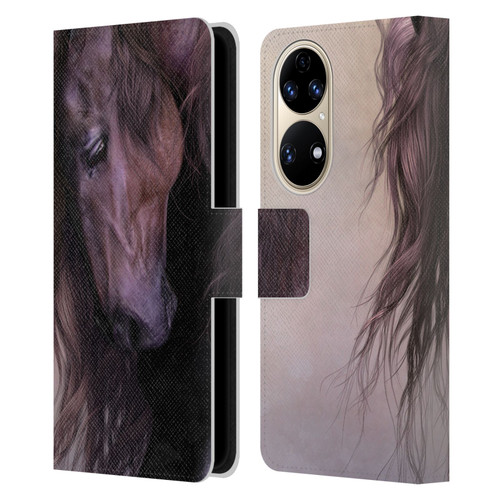 Laurie Prindle Western Stallion Equus Leather Book Wallet Case Cover For Huawei P50