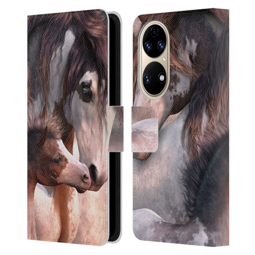 Laurie Prindle Western Stallion Generations Leather Book Wallet Case Cover For Huawei P50