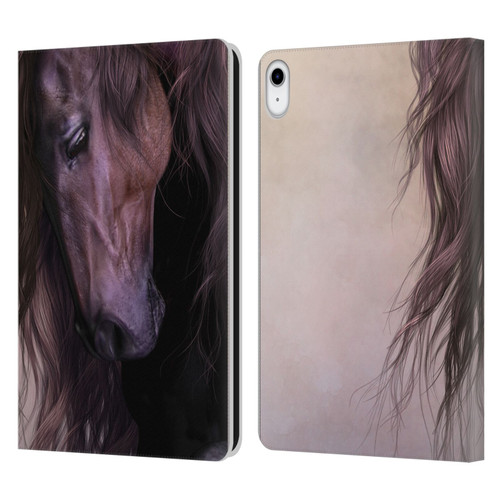 Laurie Prindle Western Stallion Equus Leather Book Wallet Case Cover For Apple iPad 10.9 (2022)